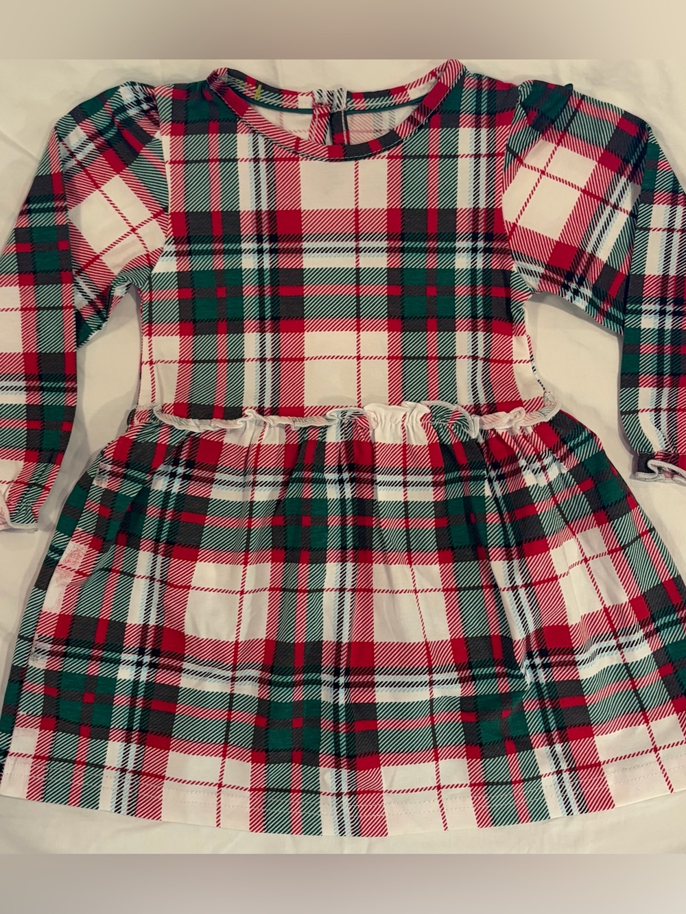 Ruffle Butts Skirted Bubble in festive plaid sz 18-24 months NWOT